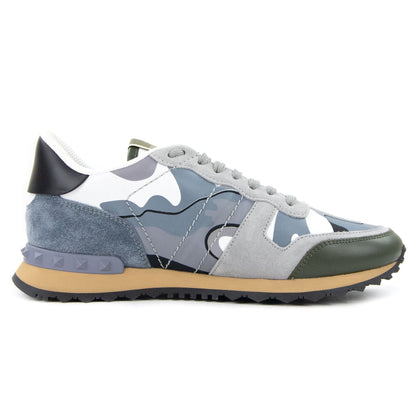 Valentino Rockrunner Camouflage Sneaker Grey 57h