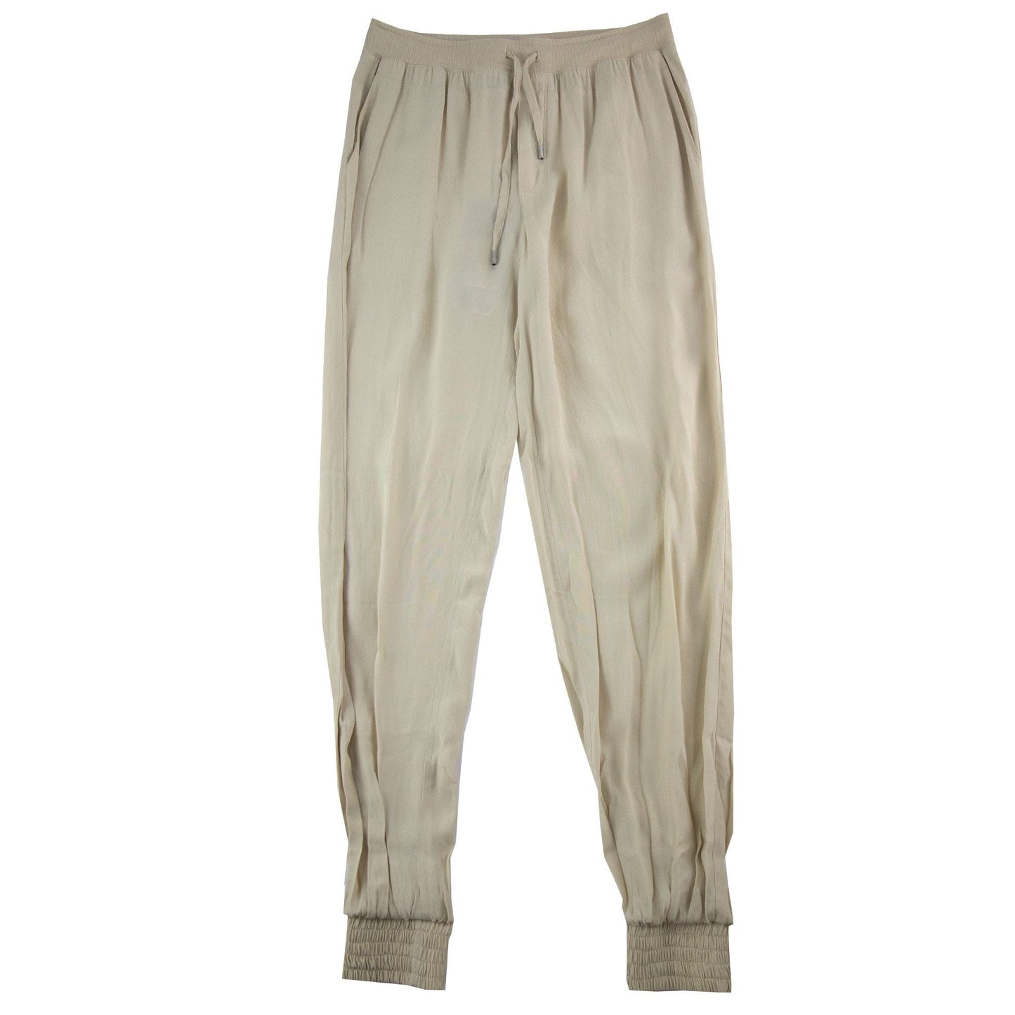 Armani Jeans Women Tessuto Fabric Cuffed Pantalone Camel