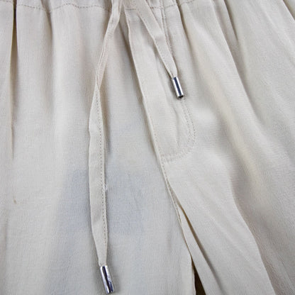 Armani Jeans Women Tessuto Fabric Cuffed Pantalone Camel