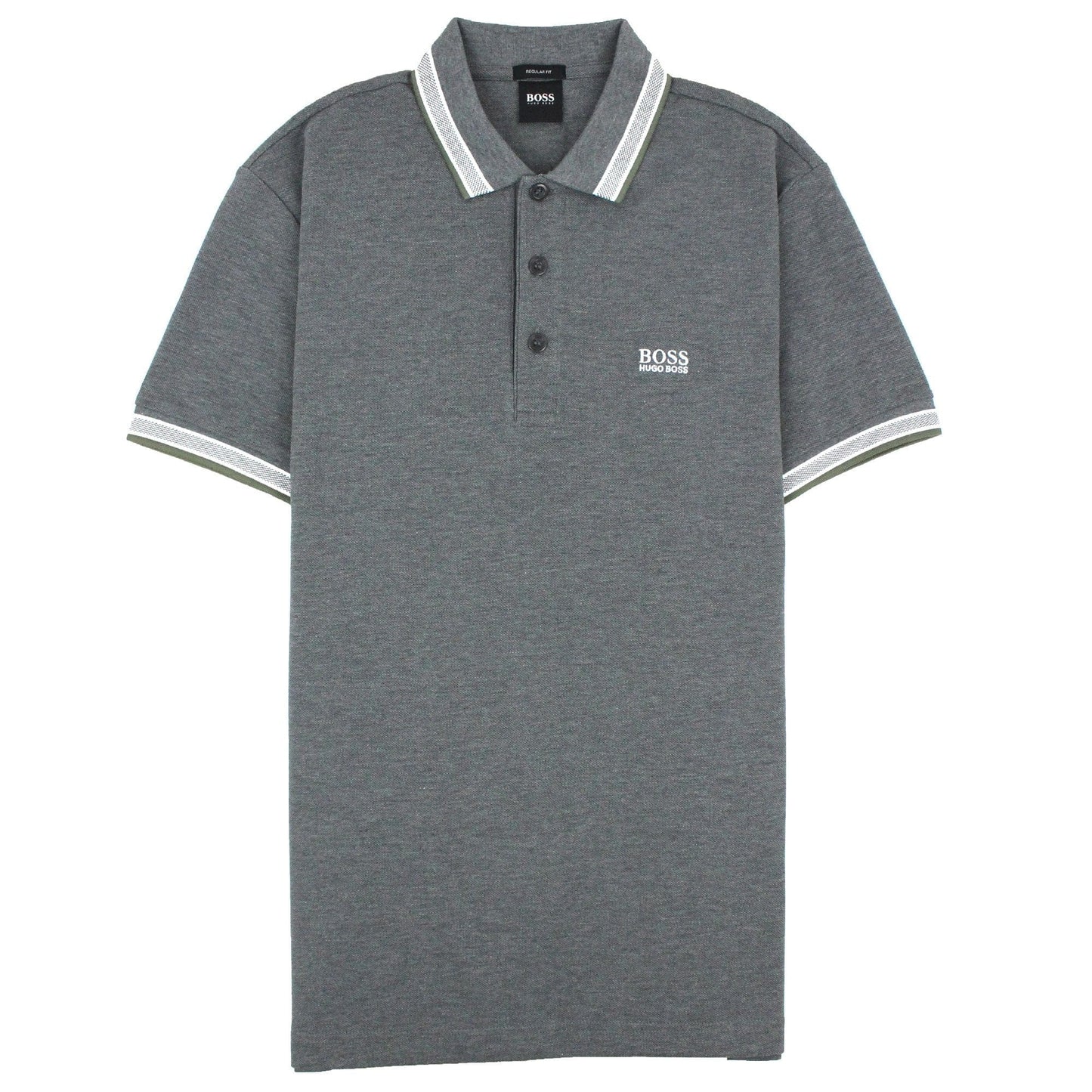 Hugo Boss Paddy Short Sleeve Polo Shirt Grey 032