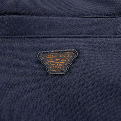Armani Jeans Printed Logo Jogging Pants Navy Blue
