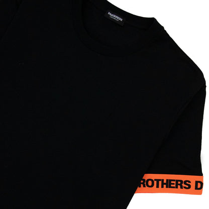 Dsquared2 Swim Shorts & Underwear Brother Arm Band T Shirt Black/orange