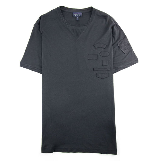 Emporio Armani Rib Crewneck S/s T Shirt Black