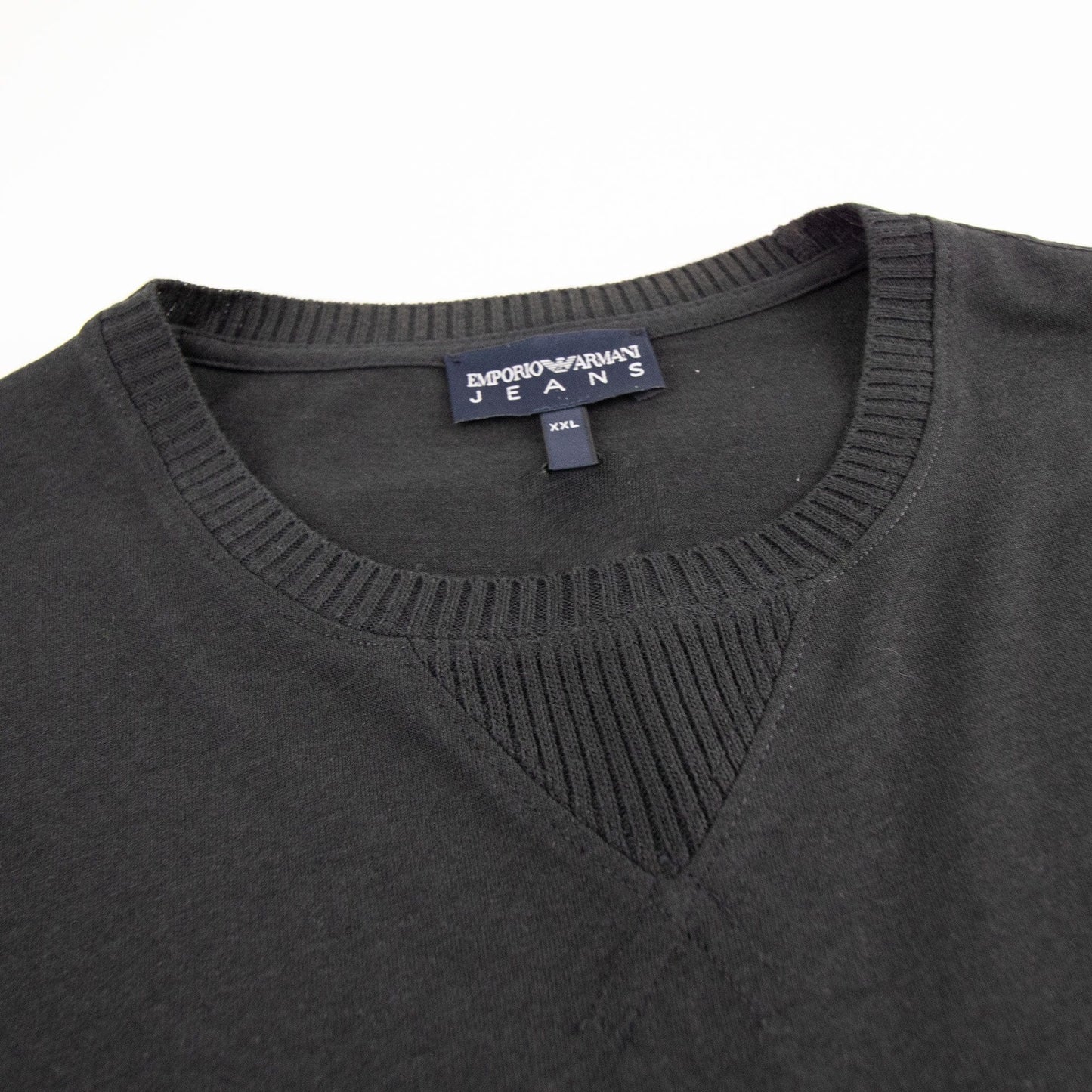 Emporio Armani Rib Crewneck S/s T Shirt Black