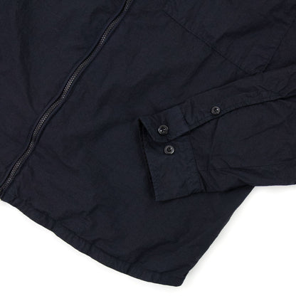 CP Company Arm Lens Zip Up Nylon Overshirt Navy 888