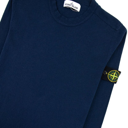 Stone Island 532b9 Crewneck Knitwear Navy Blue V0028