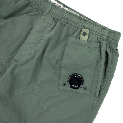 Cp Company Flatt Nylon Garment Dyed Lens Swim Shorts Green 664