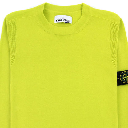 Stone Island 504b2 Garment Dyed Cotton Sweater Yellow V0051