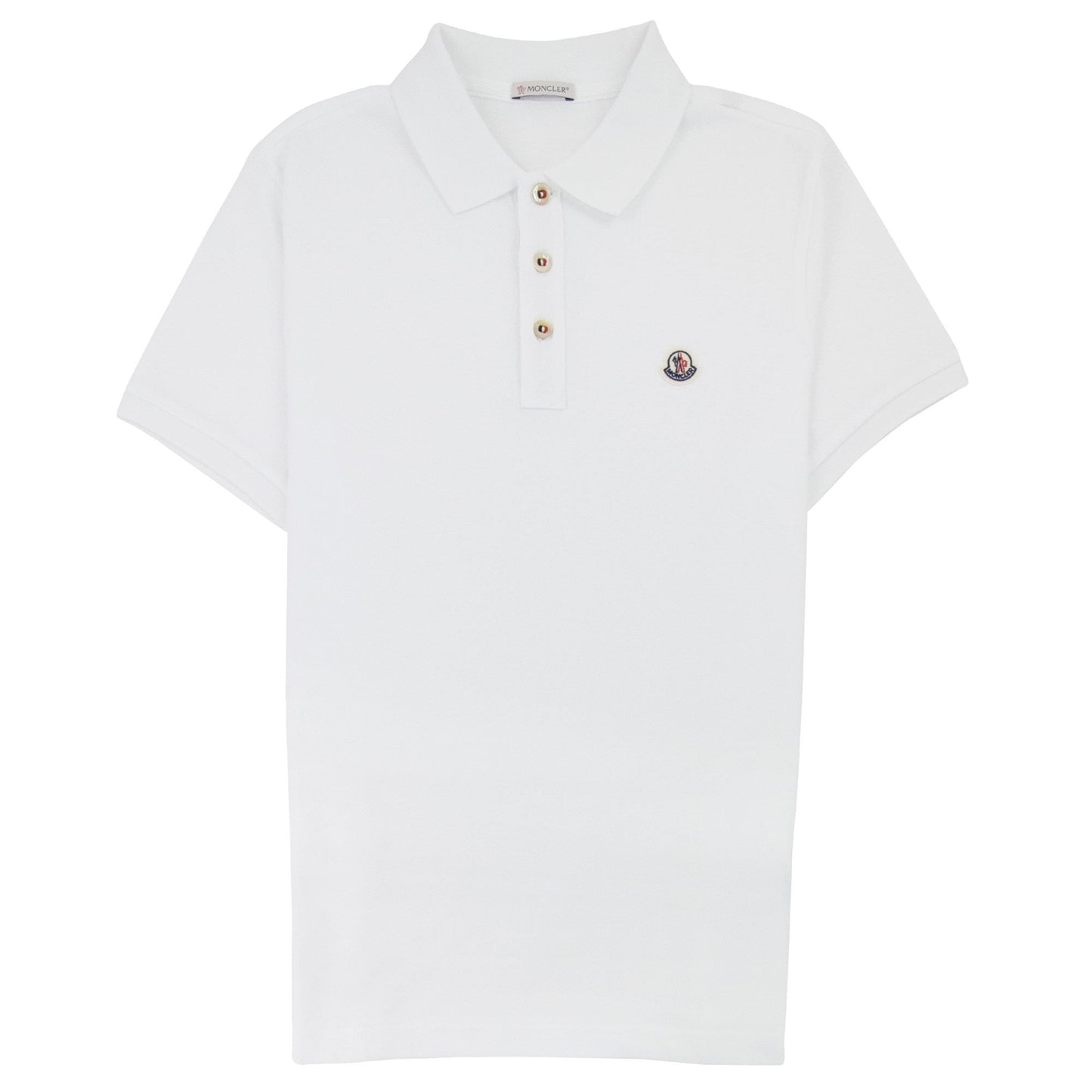 Moncler Manica Cort S/s Polo White 001