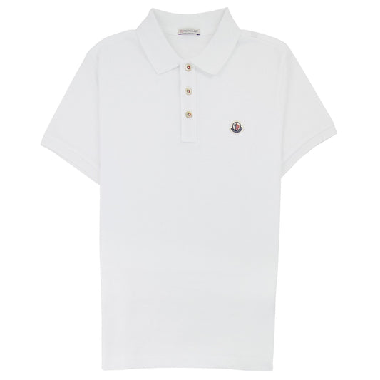 Moncler Manica Cort S/s Polo White 001