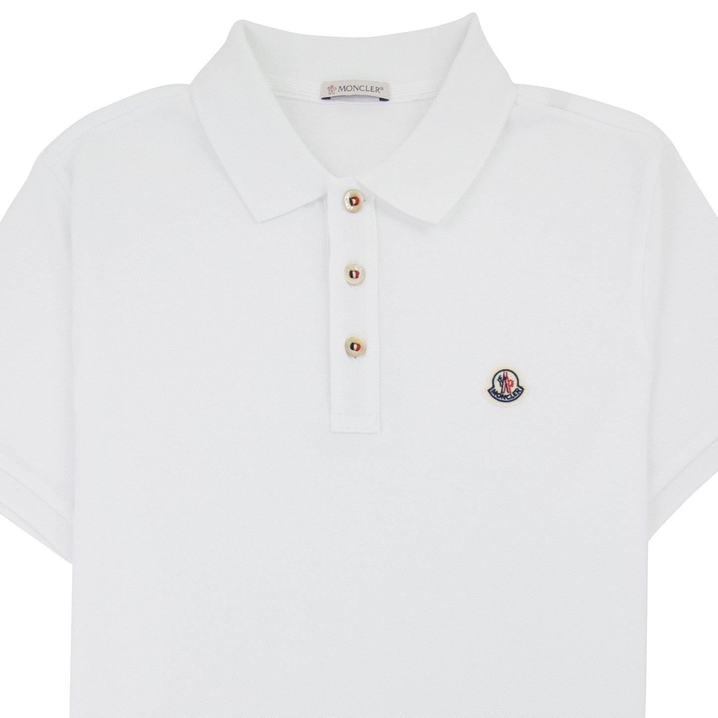 Moncler Manica Cort S/s Polo White 001