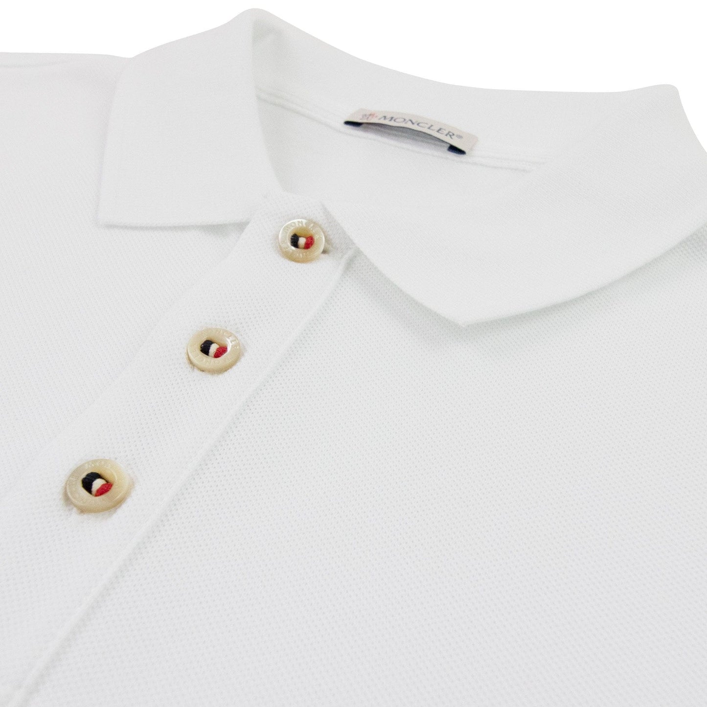 Moncler Manica Cort S/s Polo White 001