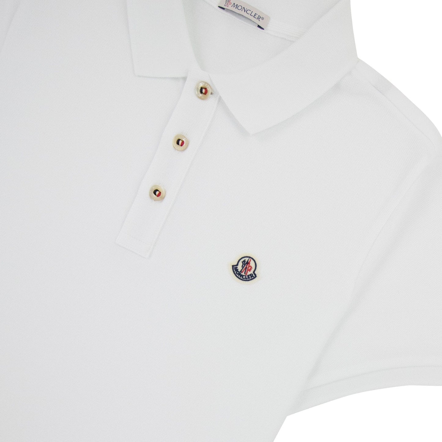 Moncler Manica Cort S/s Polo White 001