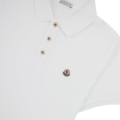 Moncler Manica Cort S/s Polo White 001