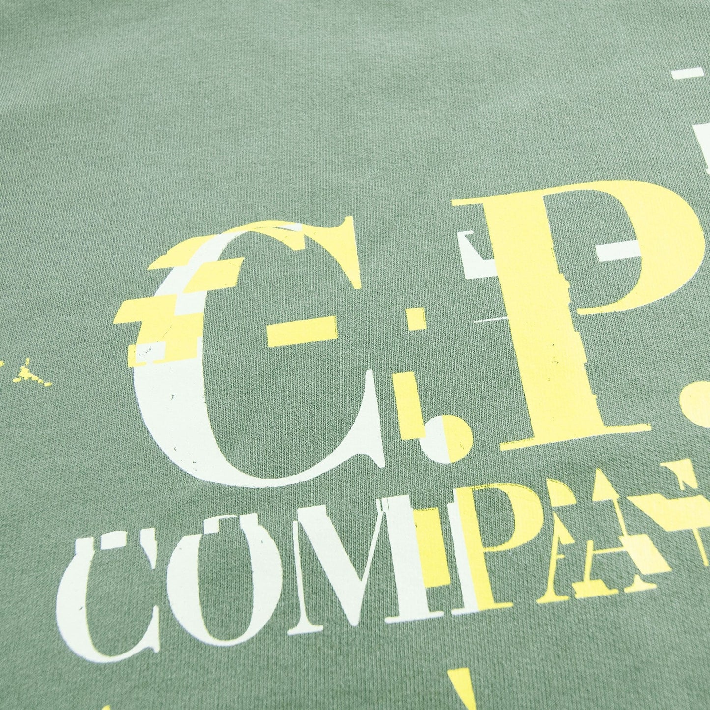 CP Company Raglan Sweatshirt Front Logo Khaki