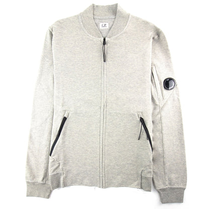 CP Company Funnel Neck Watch-viewer Lens Zip Up Sweatshirt Grey M93