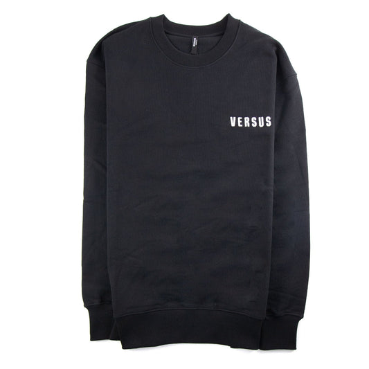 Versace Versus Embroidered Lion Logo Sweatshirt Black