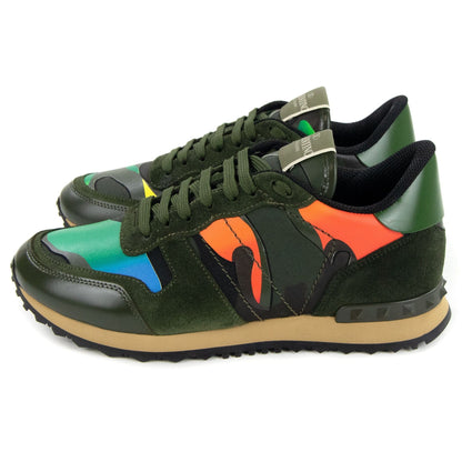 Valentino Camouflage Rockrunner Sneaker Olive Oal