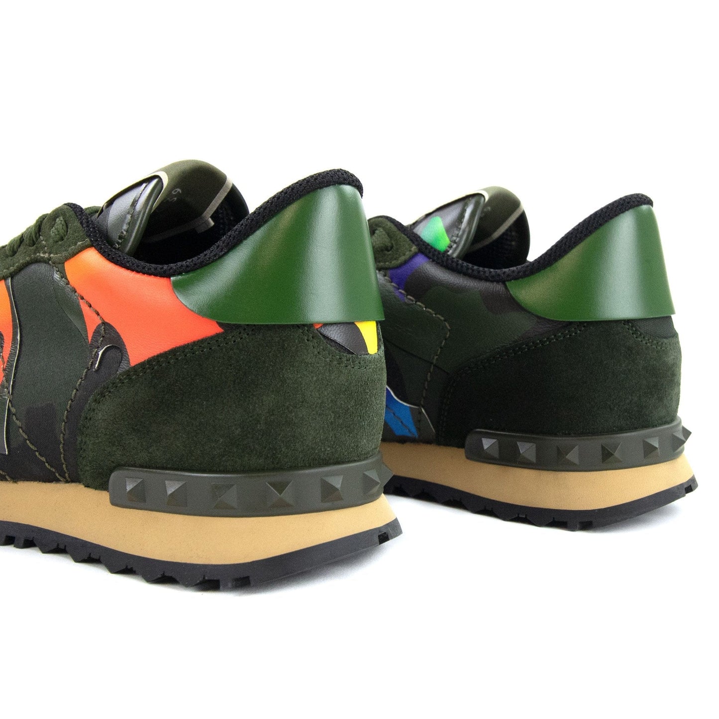 Valentino Camouflage Rockrunner Sneaker Olive Oal