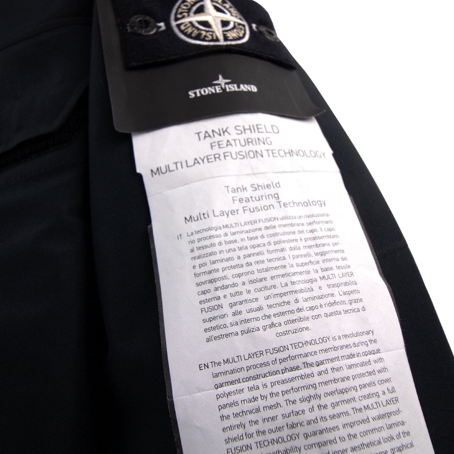 Stone Island Tank Shield Badge Jacket Black
