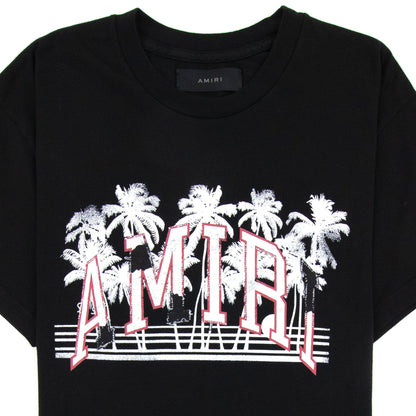 Amiri Varsity Palms T Shirt Black 001