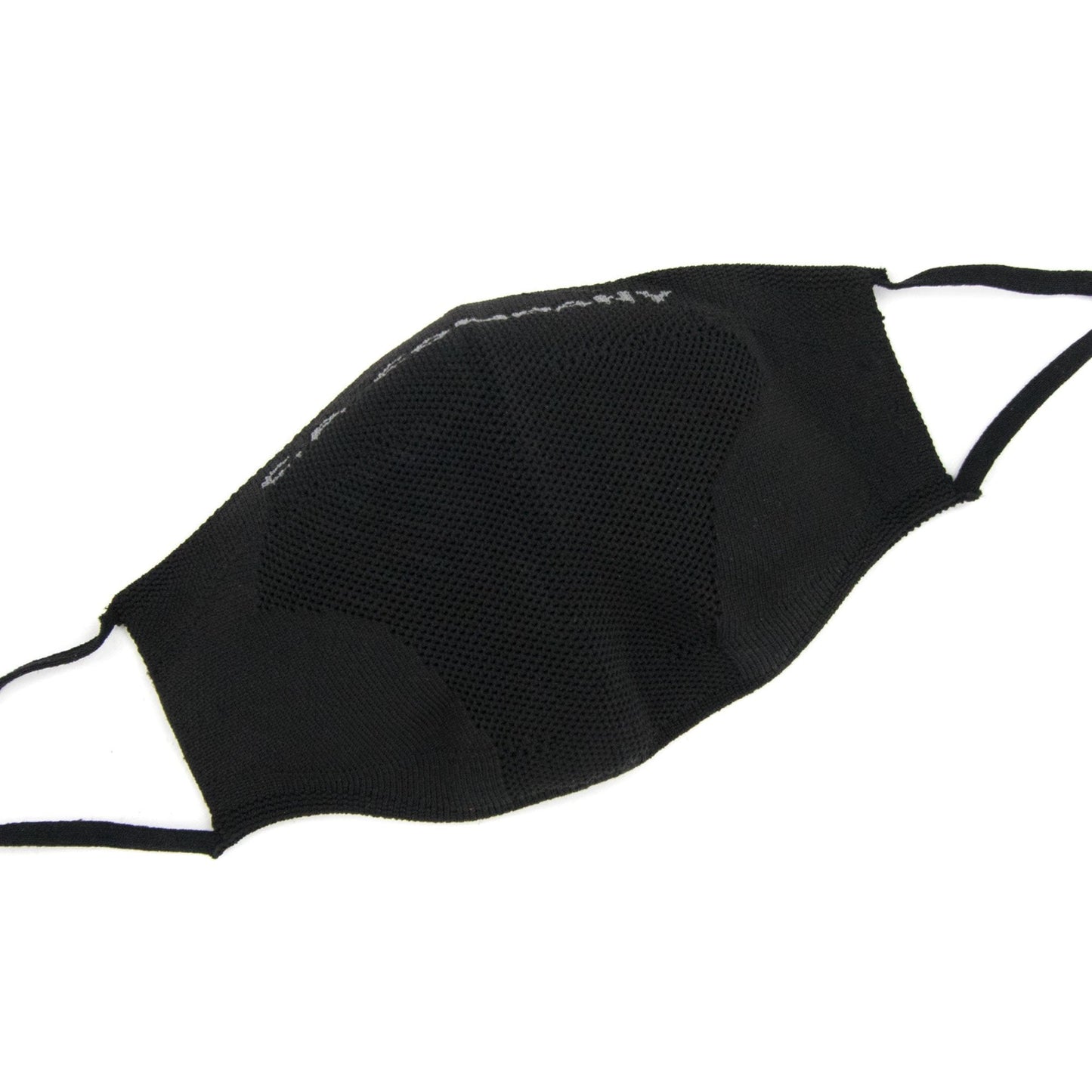 Cp Company Knit Yarn Logo Print Face Mask Black V01