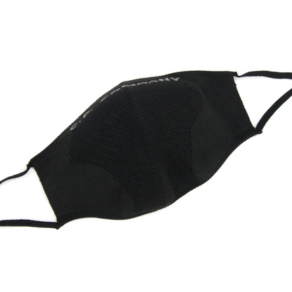 Cp Company Knit Yarn Logo Print Face Mask Black V01