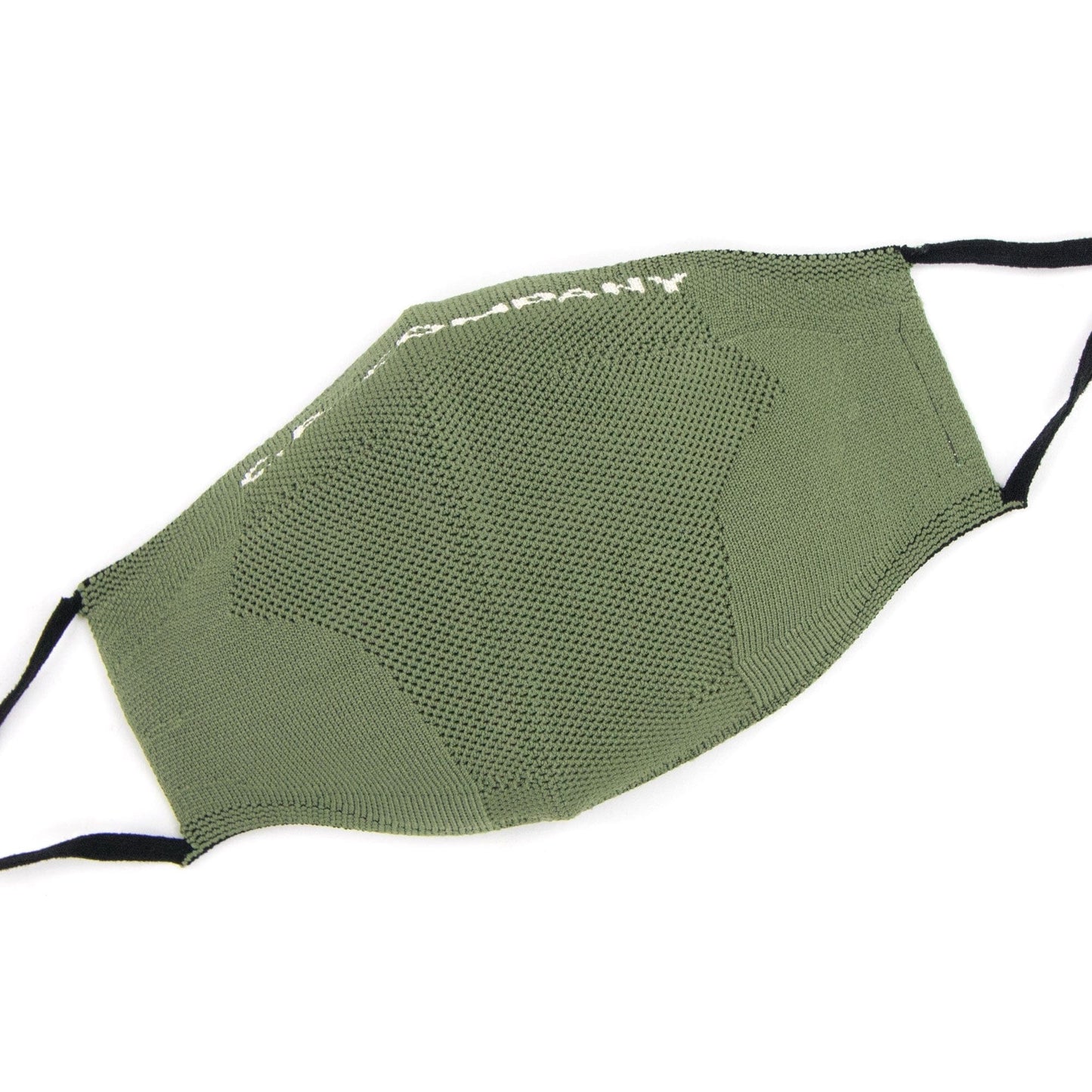 Cp Company Knit Yarn Logo Print Face Mask Green V02