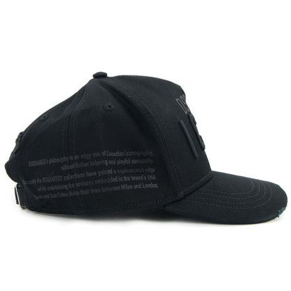 Dsquared2 Embroidered Baseball Cap Black/black