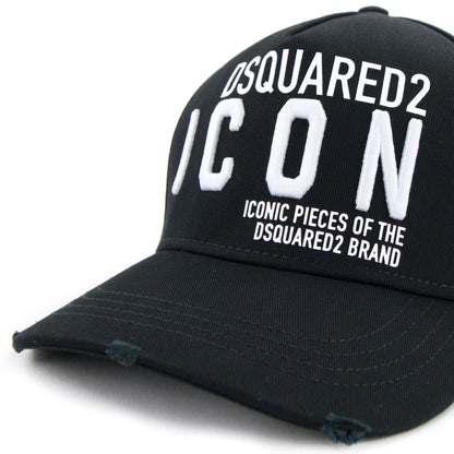 Dsquared2 Embroidered Baseball Cap Black/white