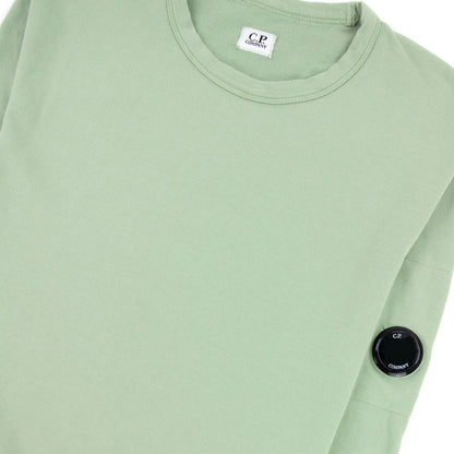 Cp Company Light Fleece Lens Crew Sweatshirt Tea 631