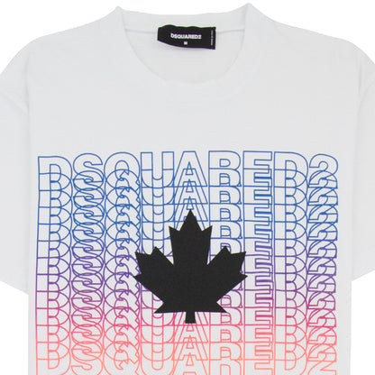 Dsquared2 Multi Logo T Shirt White 100