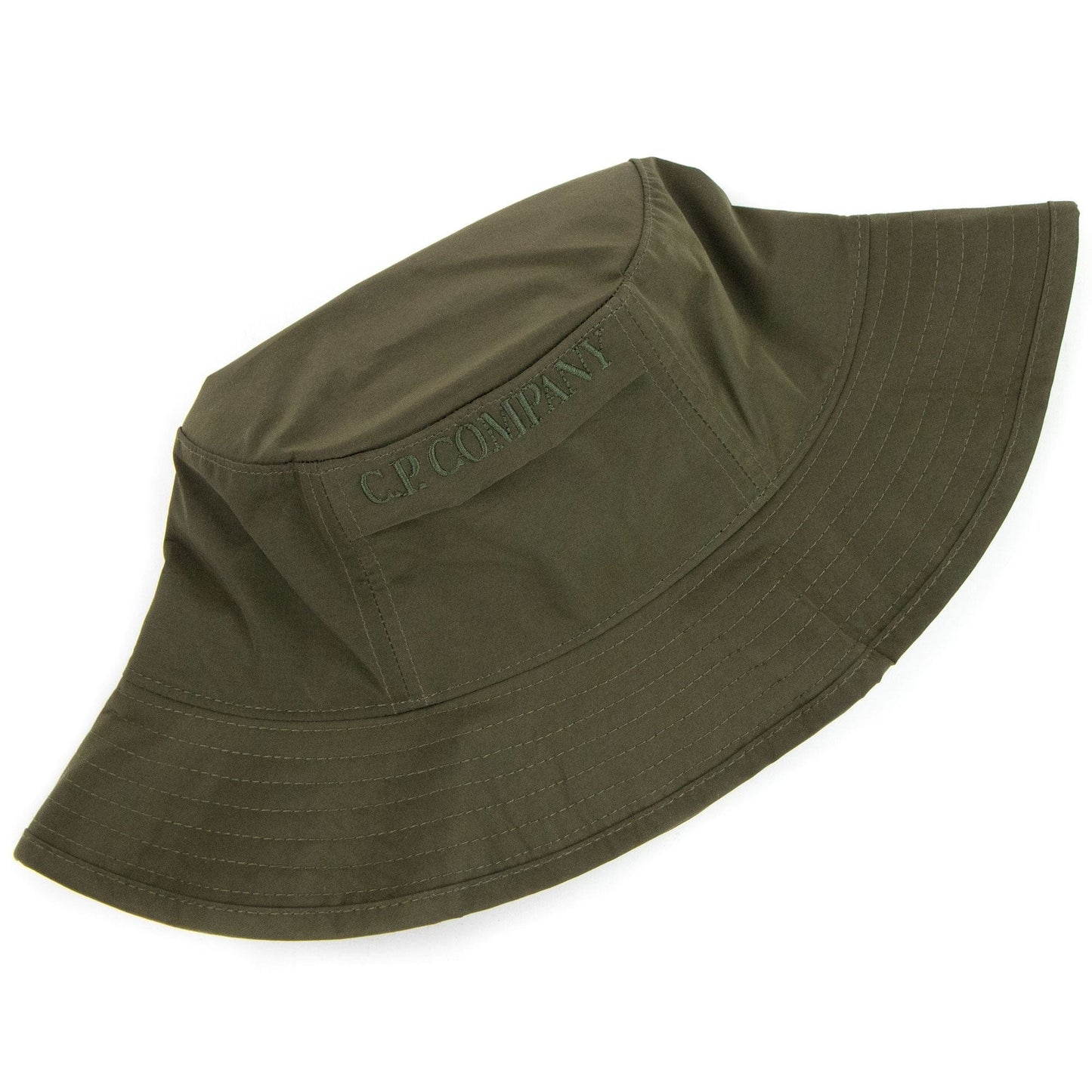 Cp Company Chrome Garment Dyed Bucket Hat Khaki 683