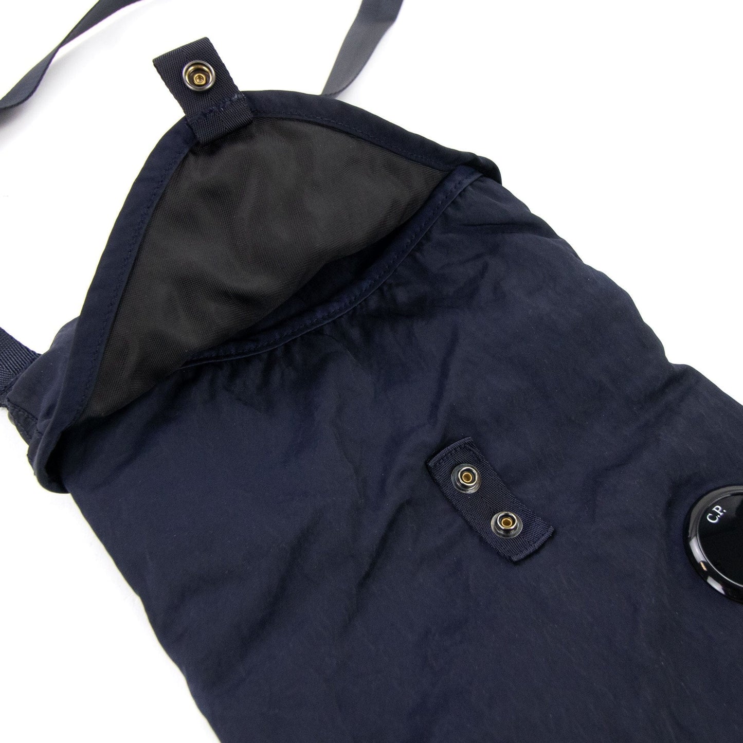 Cp Company Nylon B Garment Dyed Crossbody Lens Bag Navy 888
