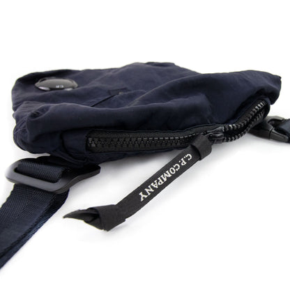 Cp Company Nylon B Garment Dyed Crossbody Lens Bag Navy 888