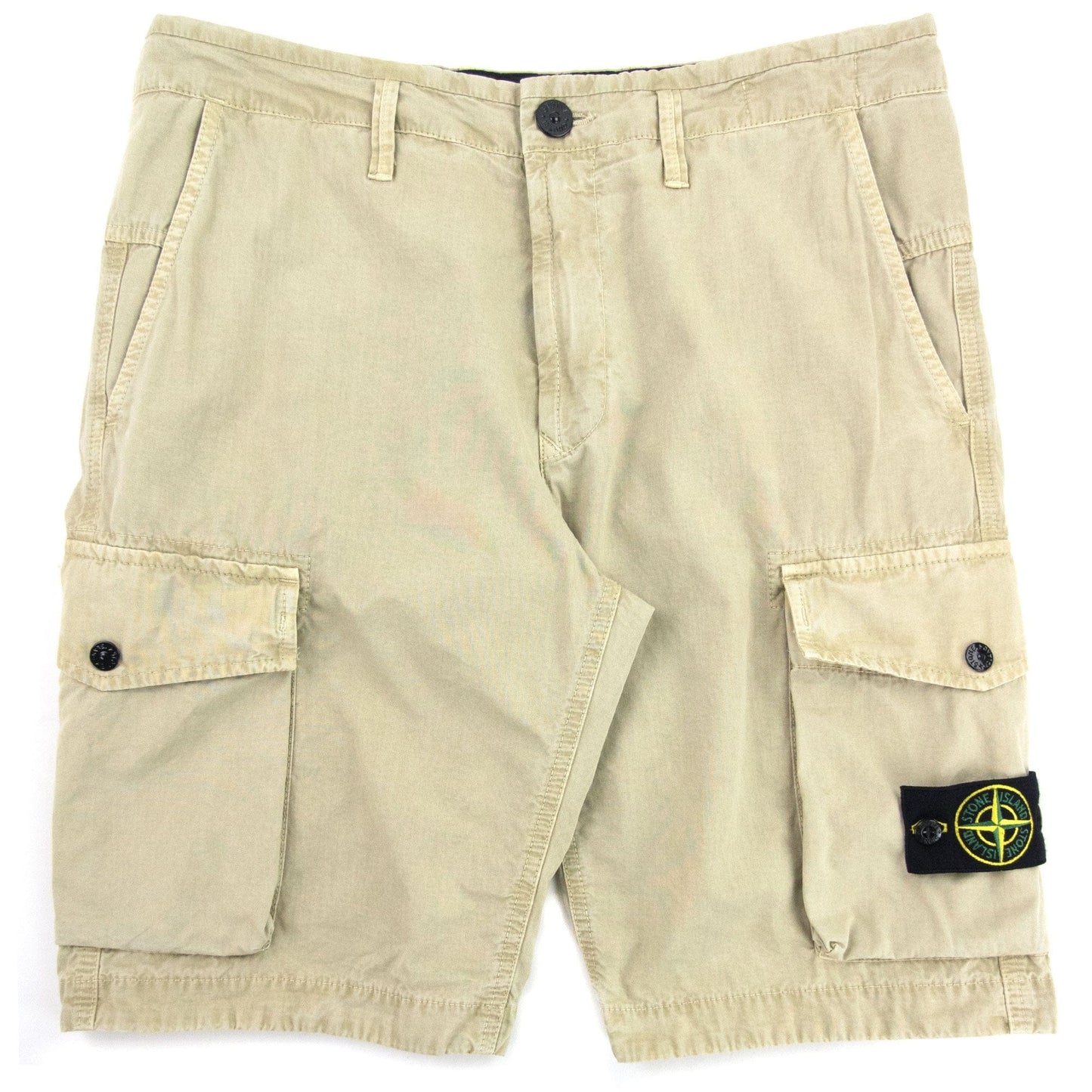 Stone Island Utility Pocket Cargo Bermuda Shorts Beige V0195