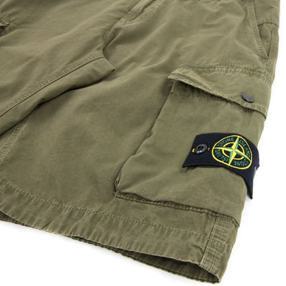 Stone Island Utility Pocket Cargo Bermuda Shorts Khaki V058