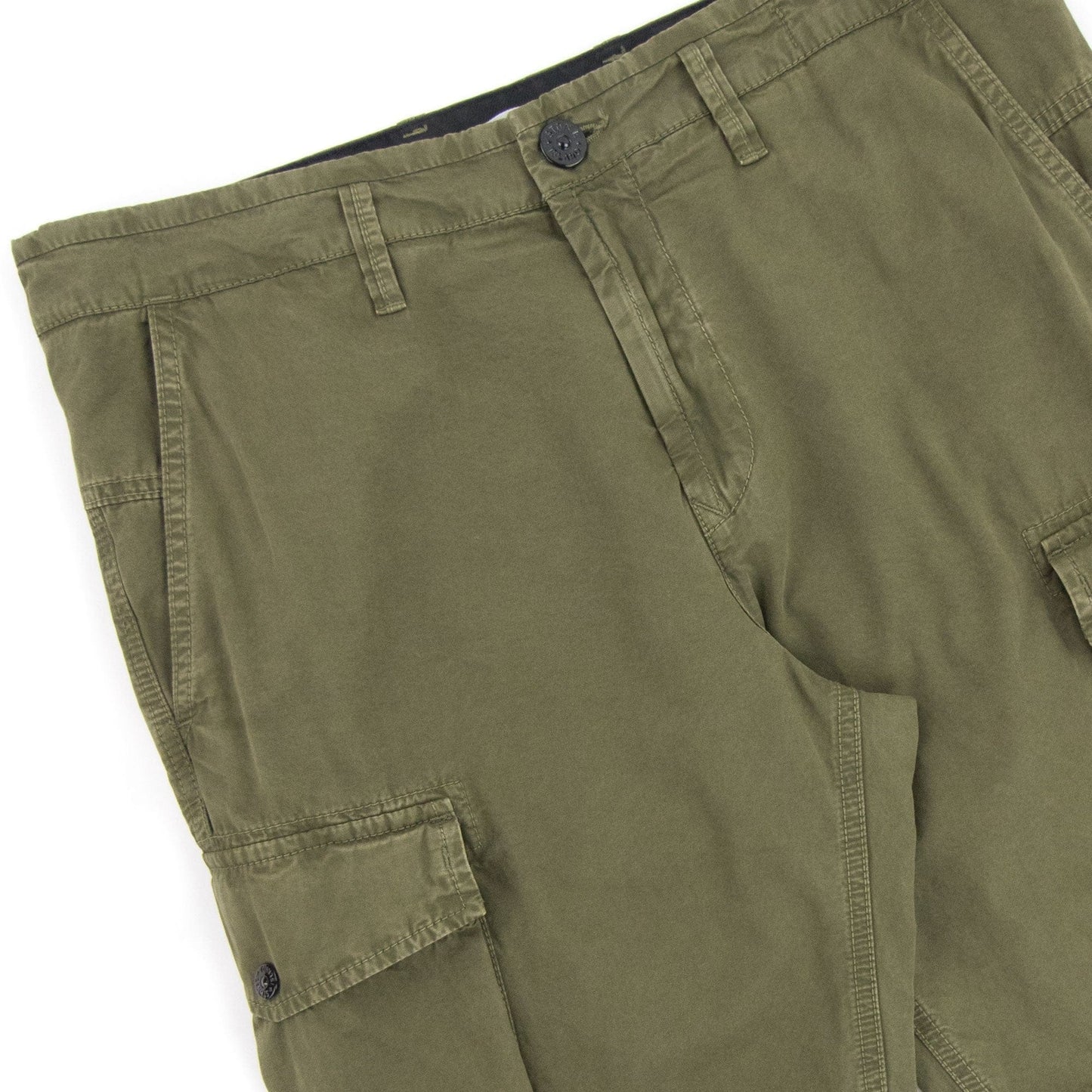 Stone Island Utility Pocket Cargo Bermuda Shorts Khaki V058