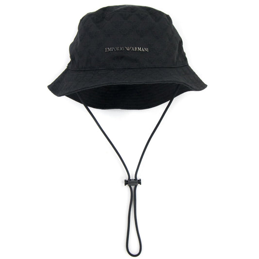 Emporio Armani Eagle Jacquard Hat Black
