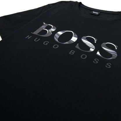 Hugo Boss Tee 3 Logo T Shirt Black 001