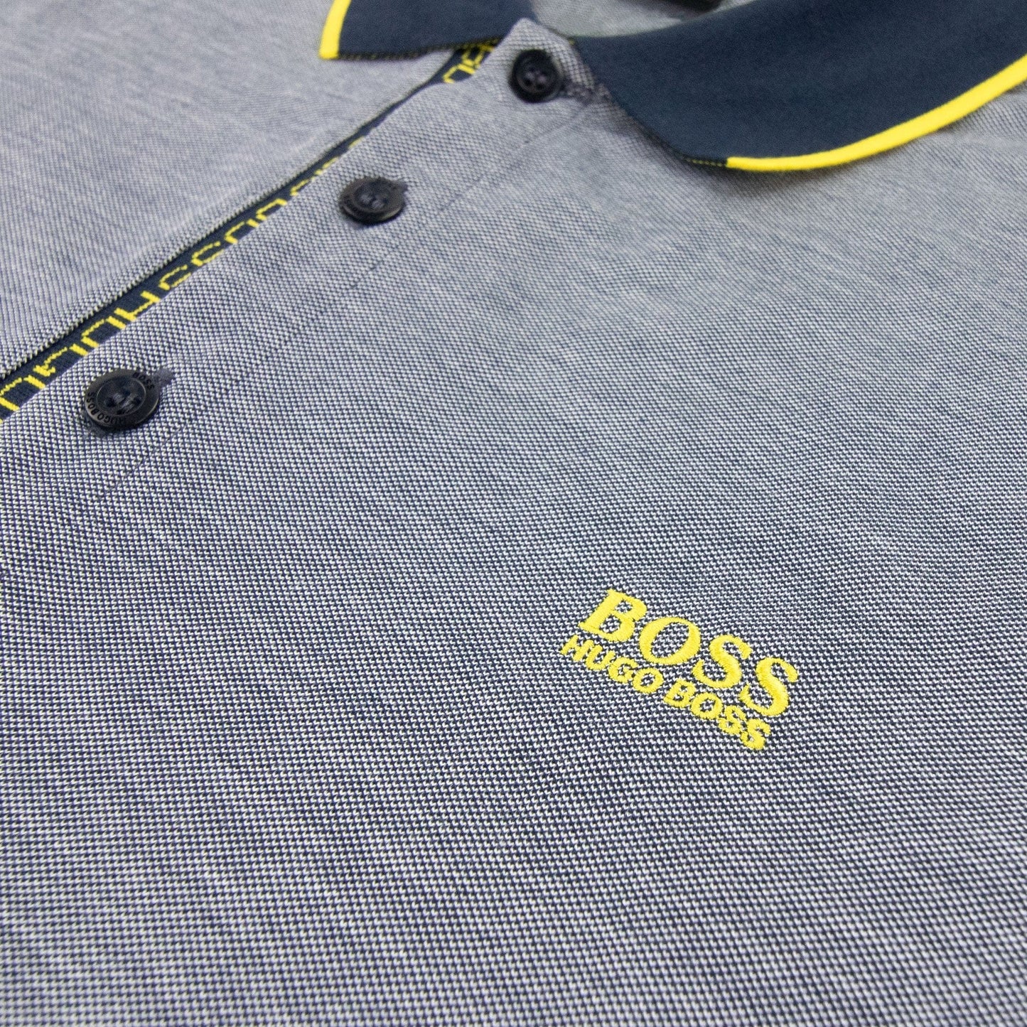 Hugo Boss Paule 4 Writing Polo Blue/Yellow