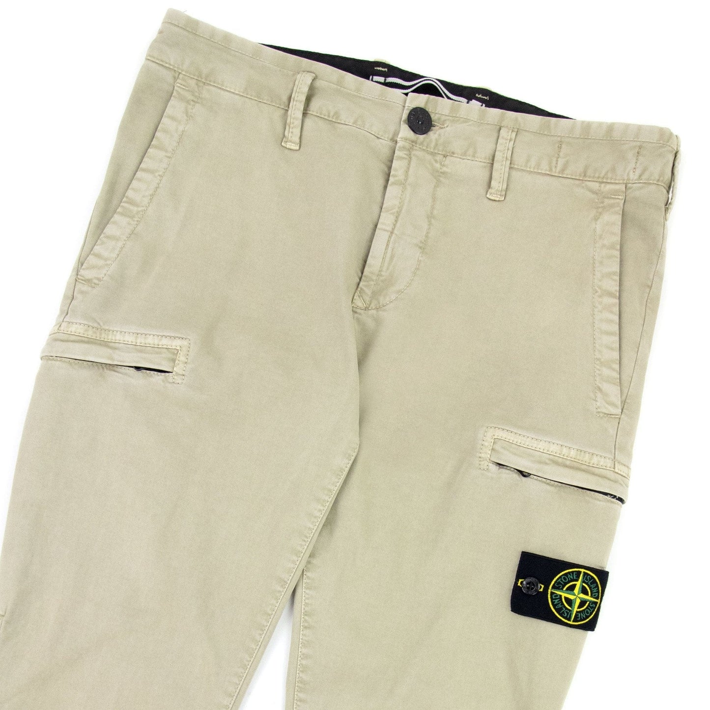 Stone Island Cargo Trousers Slim Fit Beige V0195