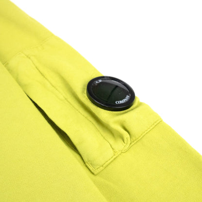 Cp Company Light Fleece Lens Crew Sweatshirt Mustard 328