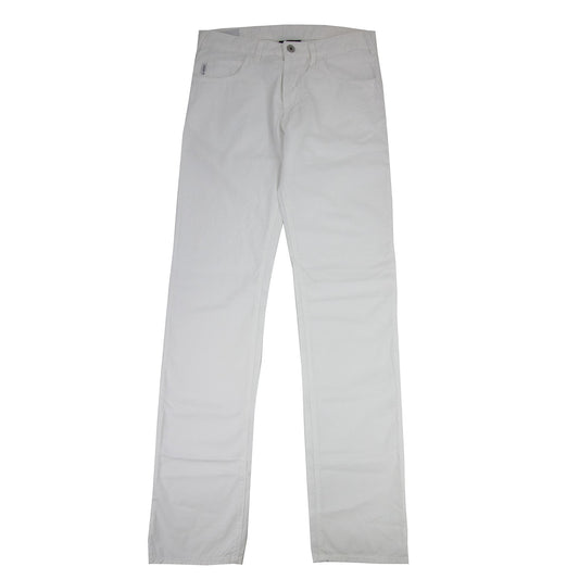 Armani Jeans Gabardine Stretch Bianco Ottico