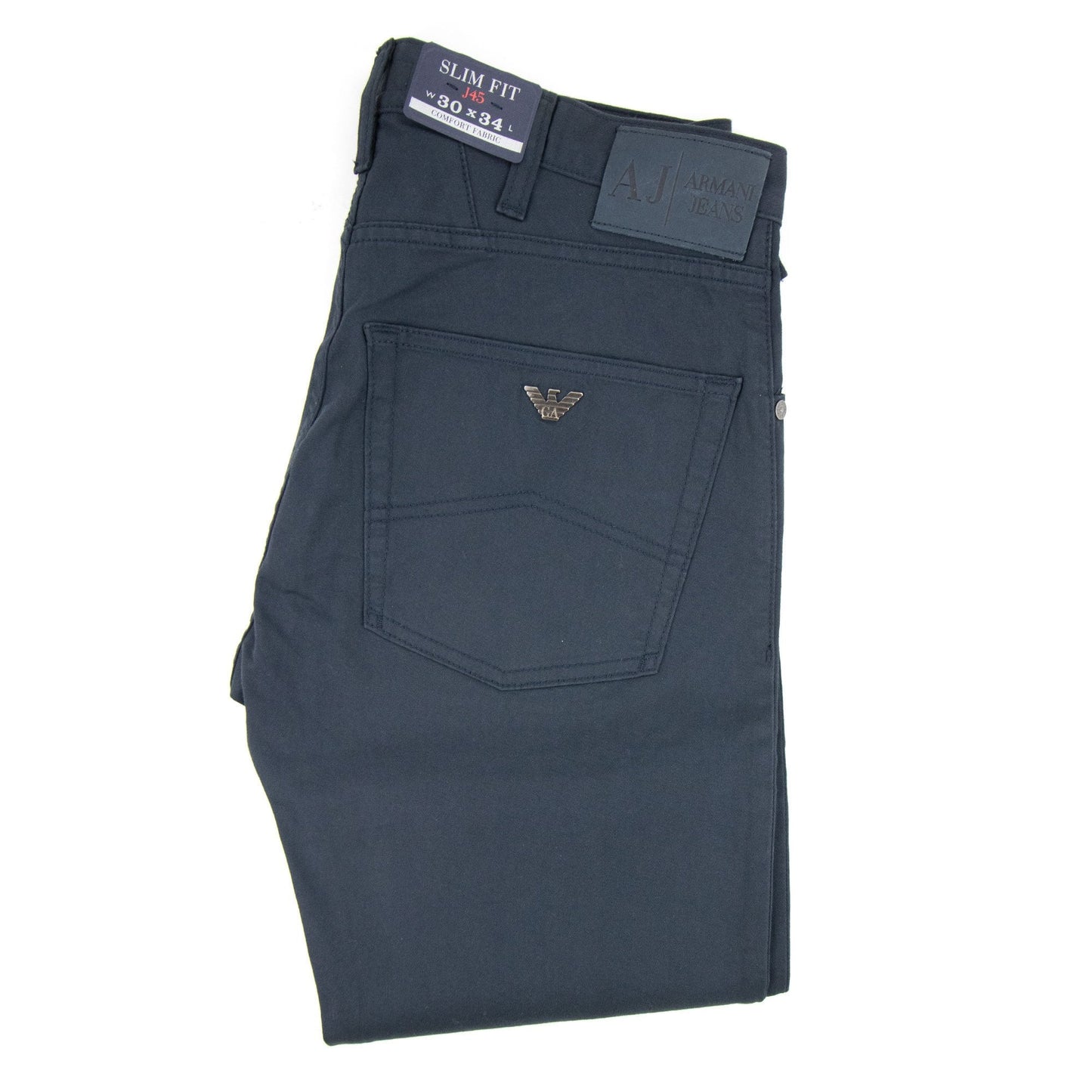 Armani Jeans Gabardine Stretch Navy Blue 95