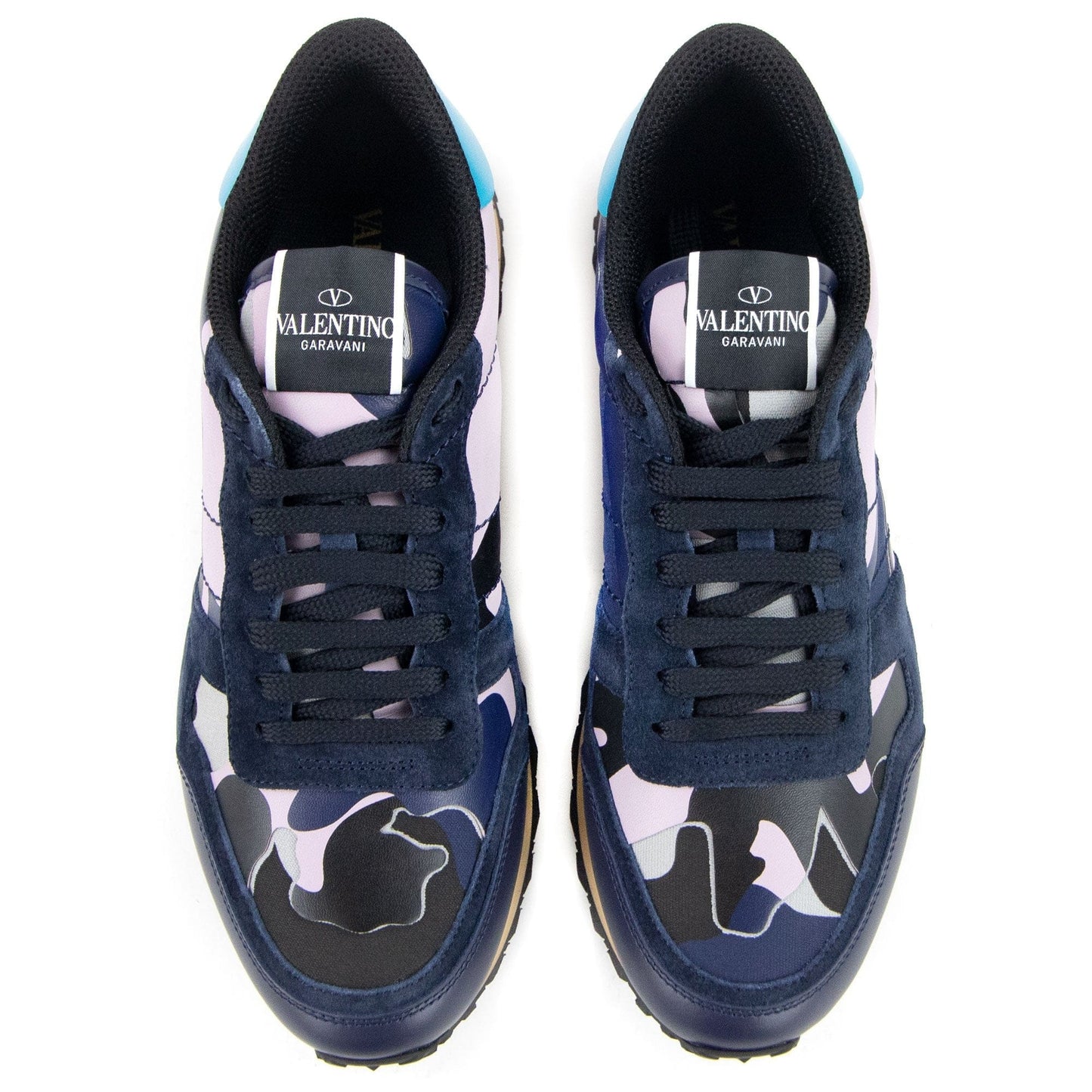 Valentino Camouflage Rockrunner Sneaker Iris Lil E77