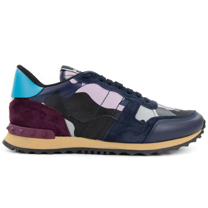 Valentino Camouflage Rockrunner Sneaker Iris Lil E77
