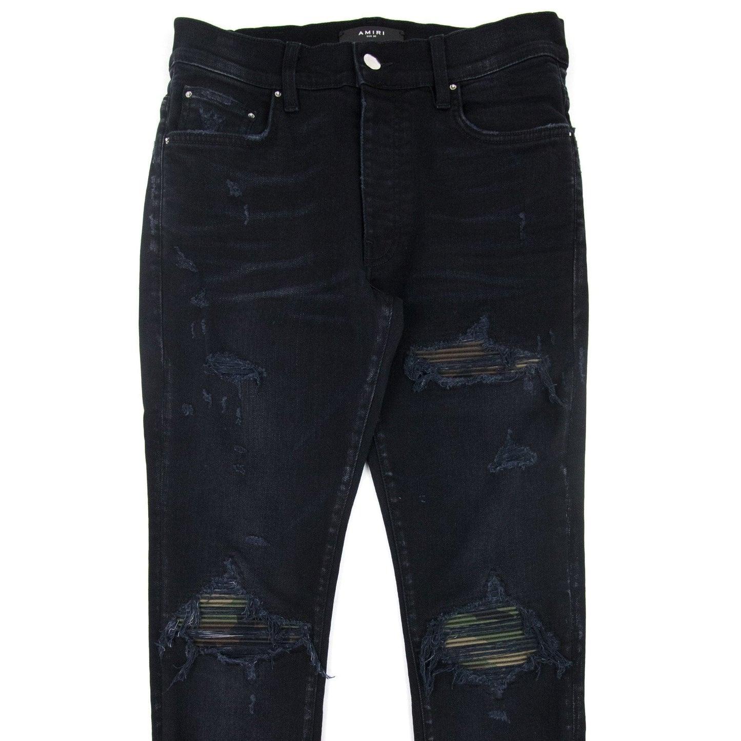 Amiri Mx1 Camo Jeans Antique Black