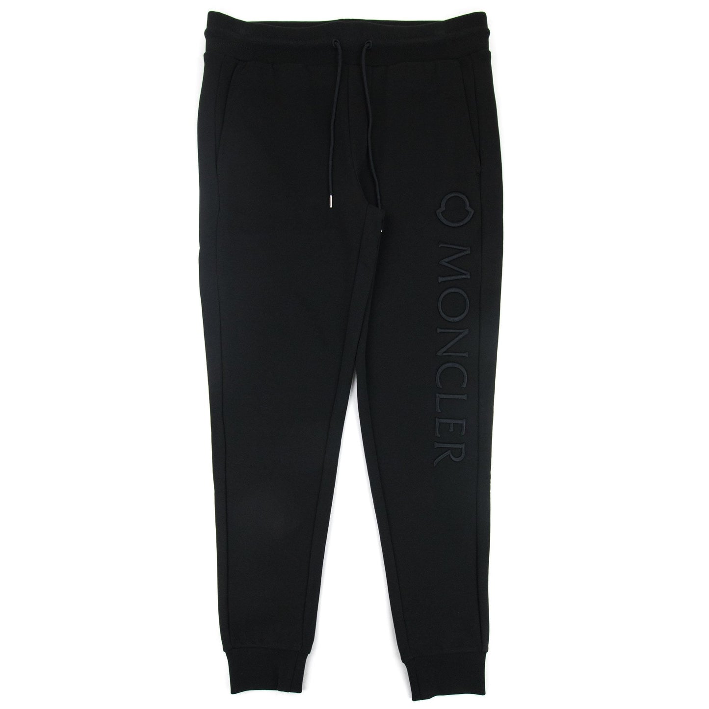 Moncler Embriodered Logo Joggers Black 999