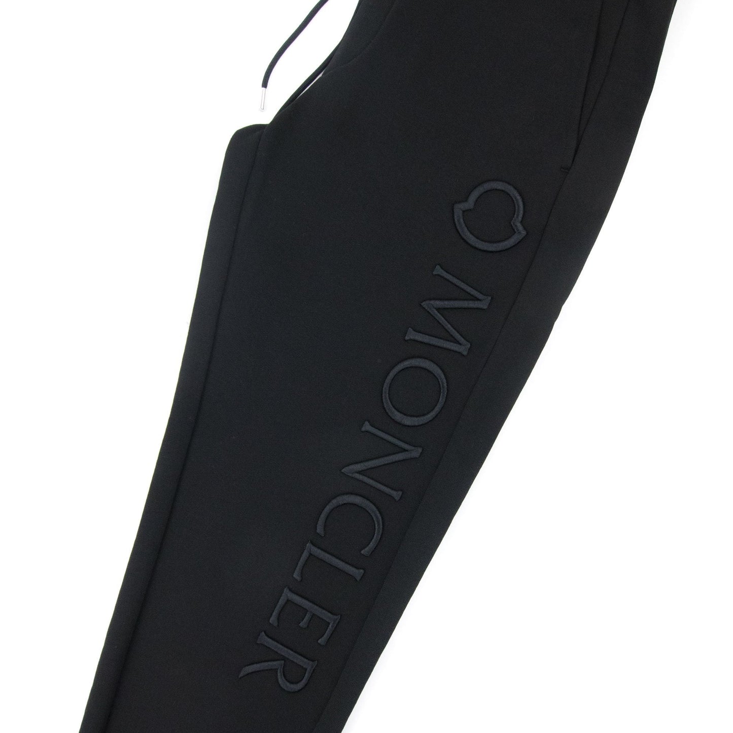 Moncler Embriodered Logo Joggers Black 999